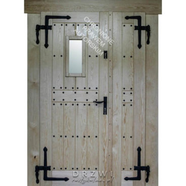 drewniane-drzwi-dwuskrzydłowe-zewnętrzne
