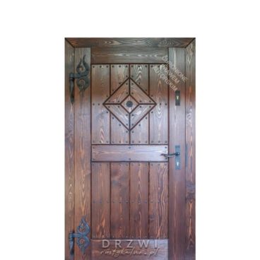 drzwi-drewniane-zawiasy-kowalskie-płomienie