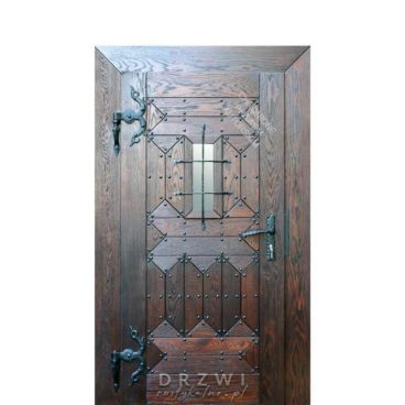 drzwi-wejściowe-zamkowe-drewniane